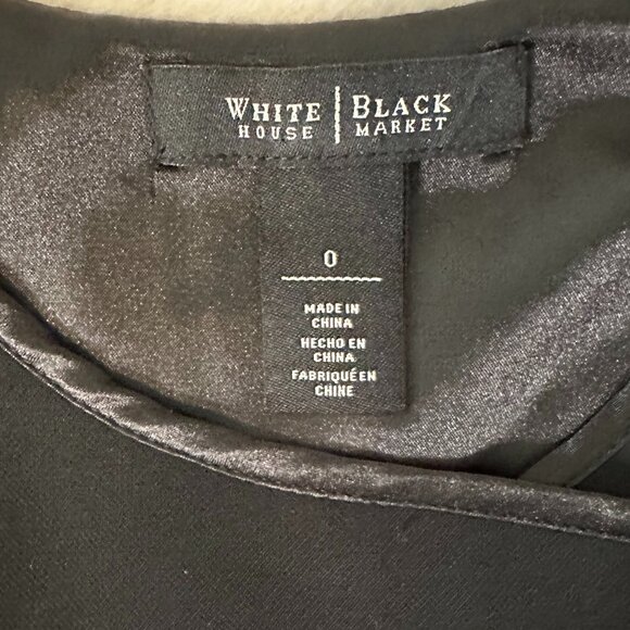 White House/Black Market Black Sleeveless Zippered Dress - Picture 5 of 10